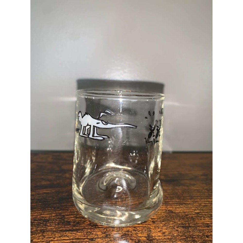 Vintage B.C. Hart Comic Strip Anteater Glass‎